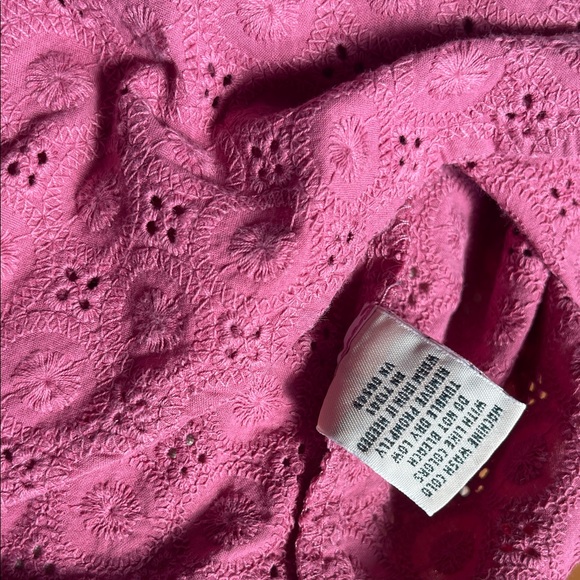 L.L. Bean Rose Eyelet Blouse - Picture 6 of 6